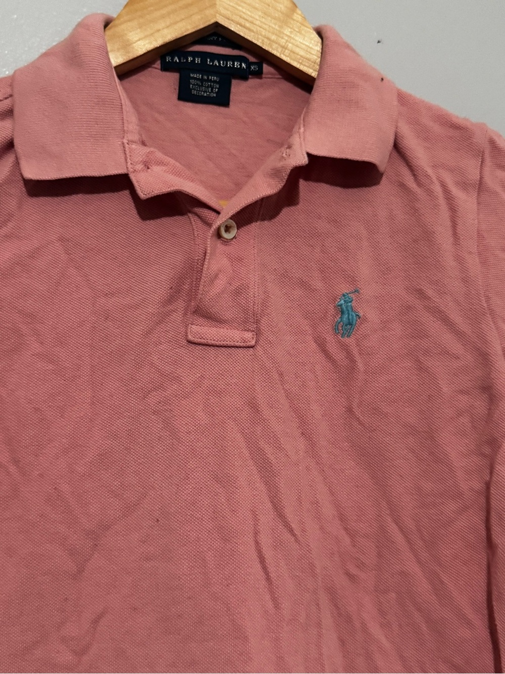 Ralph Lauren Women's Dusty Preppy Rose Academia Polo Shirt - Picture 2 of 5